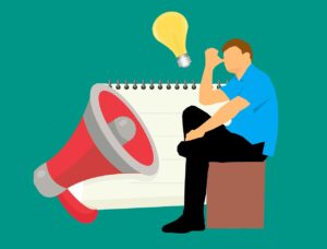 Free Content Marketing Megaphone illustration and picture